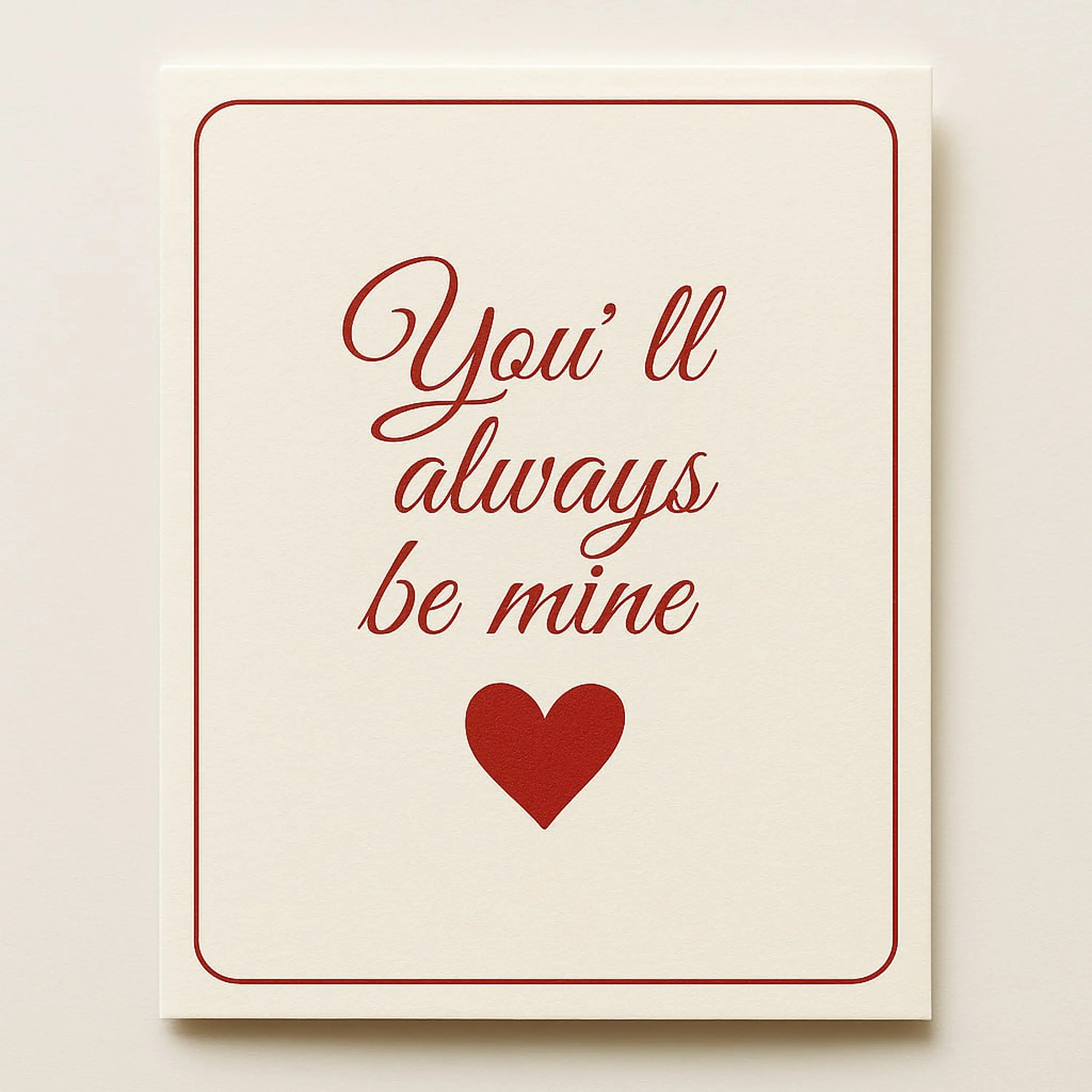Romantic postcard